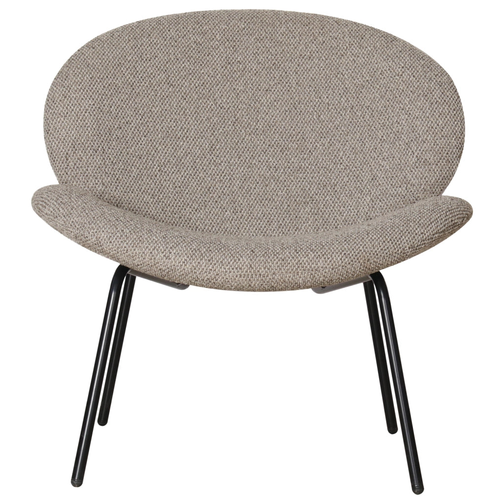 Poltrona in tessuto screziato SACHA taupe