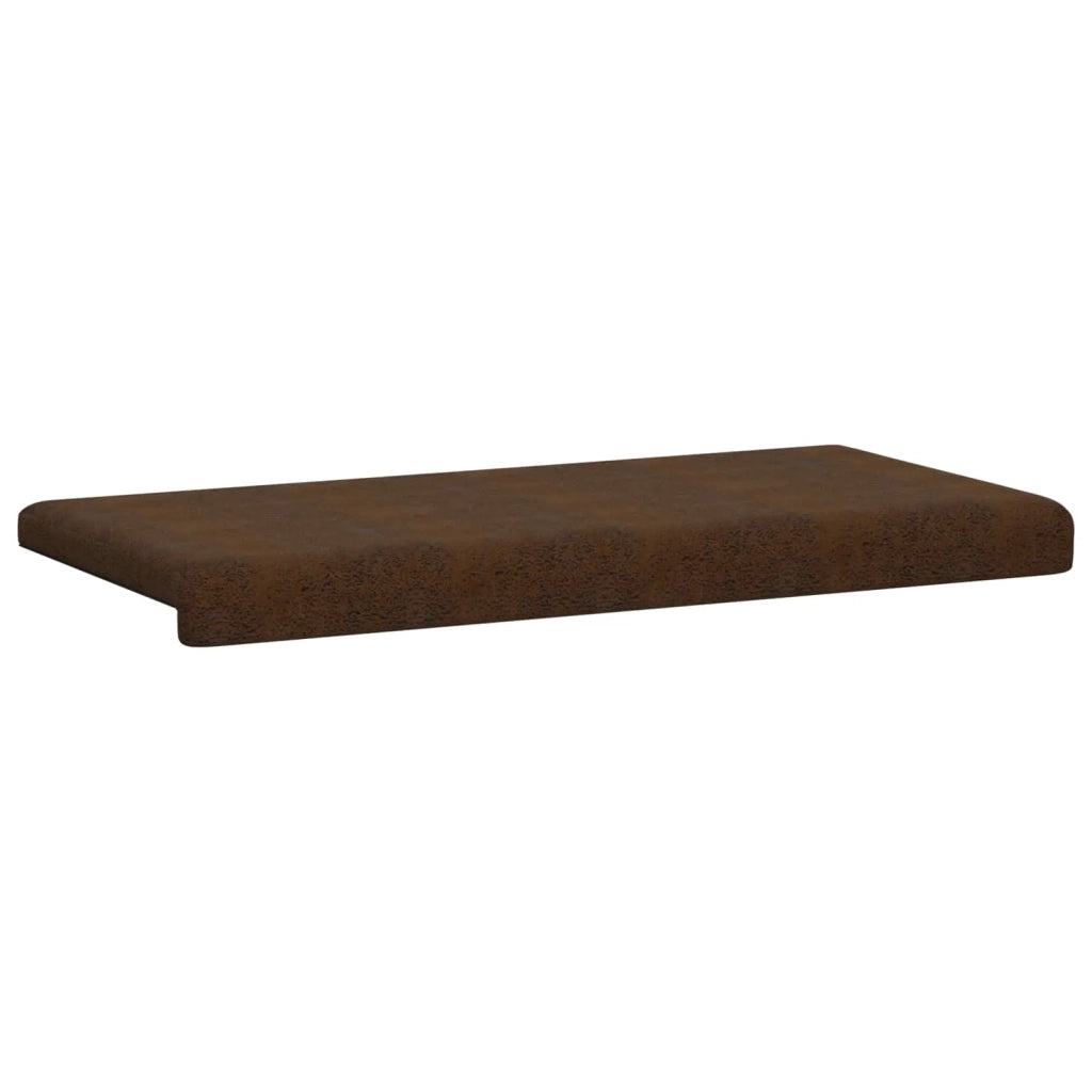 Cuscino per panchina Tessuto scamosciato sintetico Marrone 42043278
