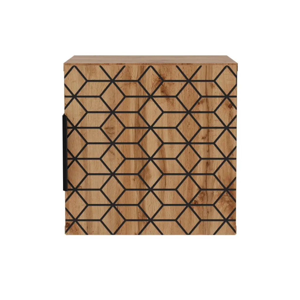 Mobile contenitore DIAMEN 31 cm – Colore quercia wotan – Stile design