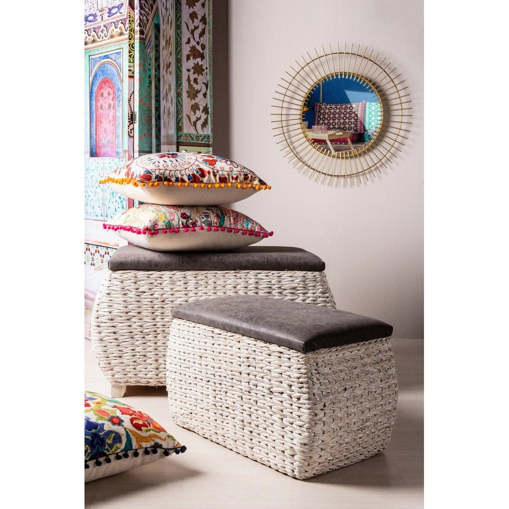 Set 2 Specchi Acciaio Trasparente Moderno da Parete 60 cm - CARTER