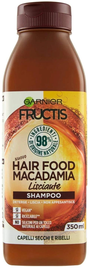 FRUCTIS HAIR FOOD SHAMPOO IN FORMATO DA 350 ML ALLA MACADAMIA