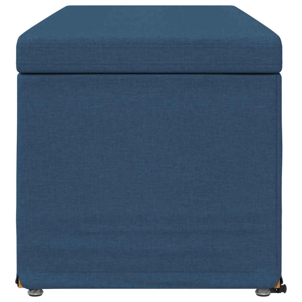 Pouf Blu 101 x 41 x 40 cm Tessuto e Legno Ingegnerizzato 876793
