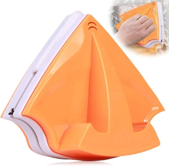 Pulitore a doppia faccia magnetico per vetri con spessore da 3 a 12 mm