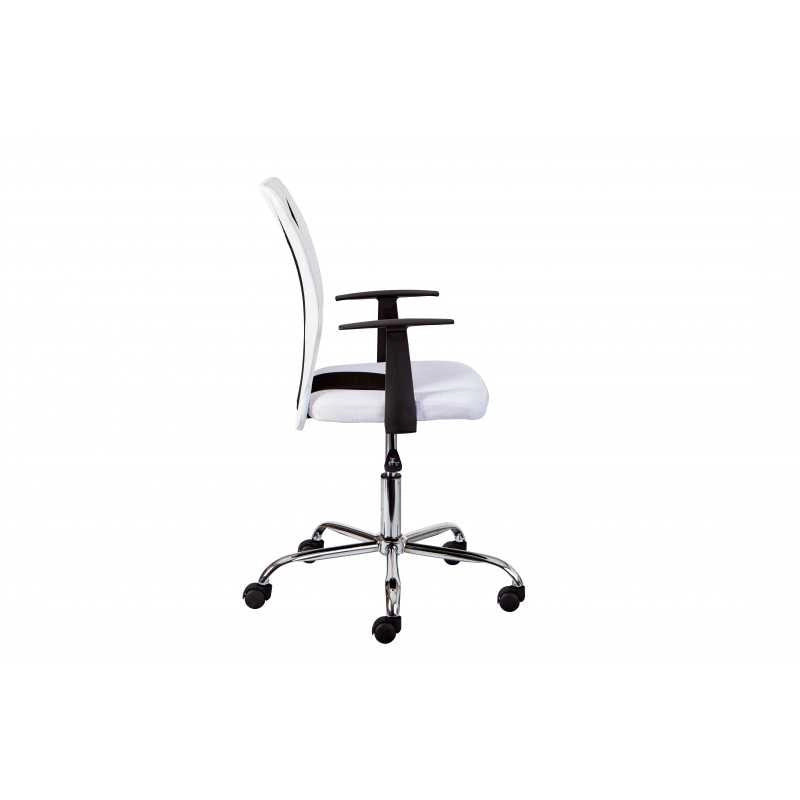 Poltroncina ufficio Inter Link con braccioli con ruote Grigio