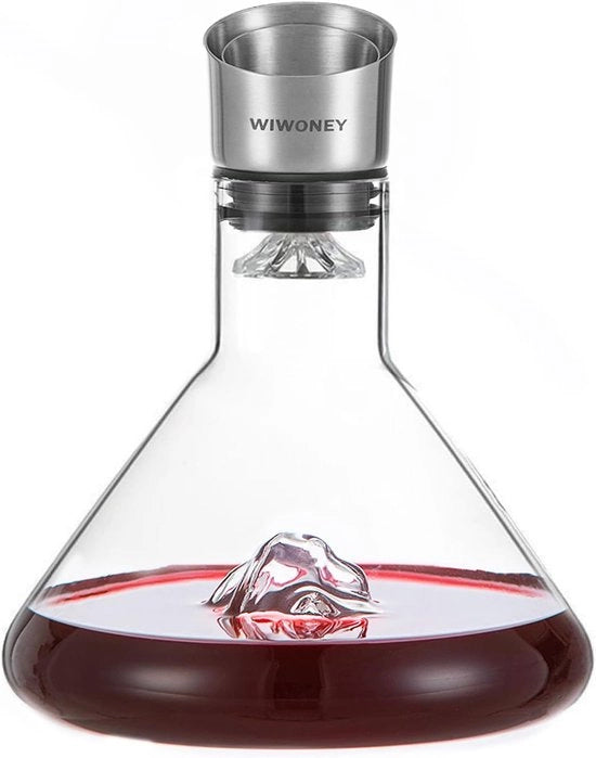 Caraffa da vino con ventilatore in vetro - 1500 ml