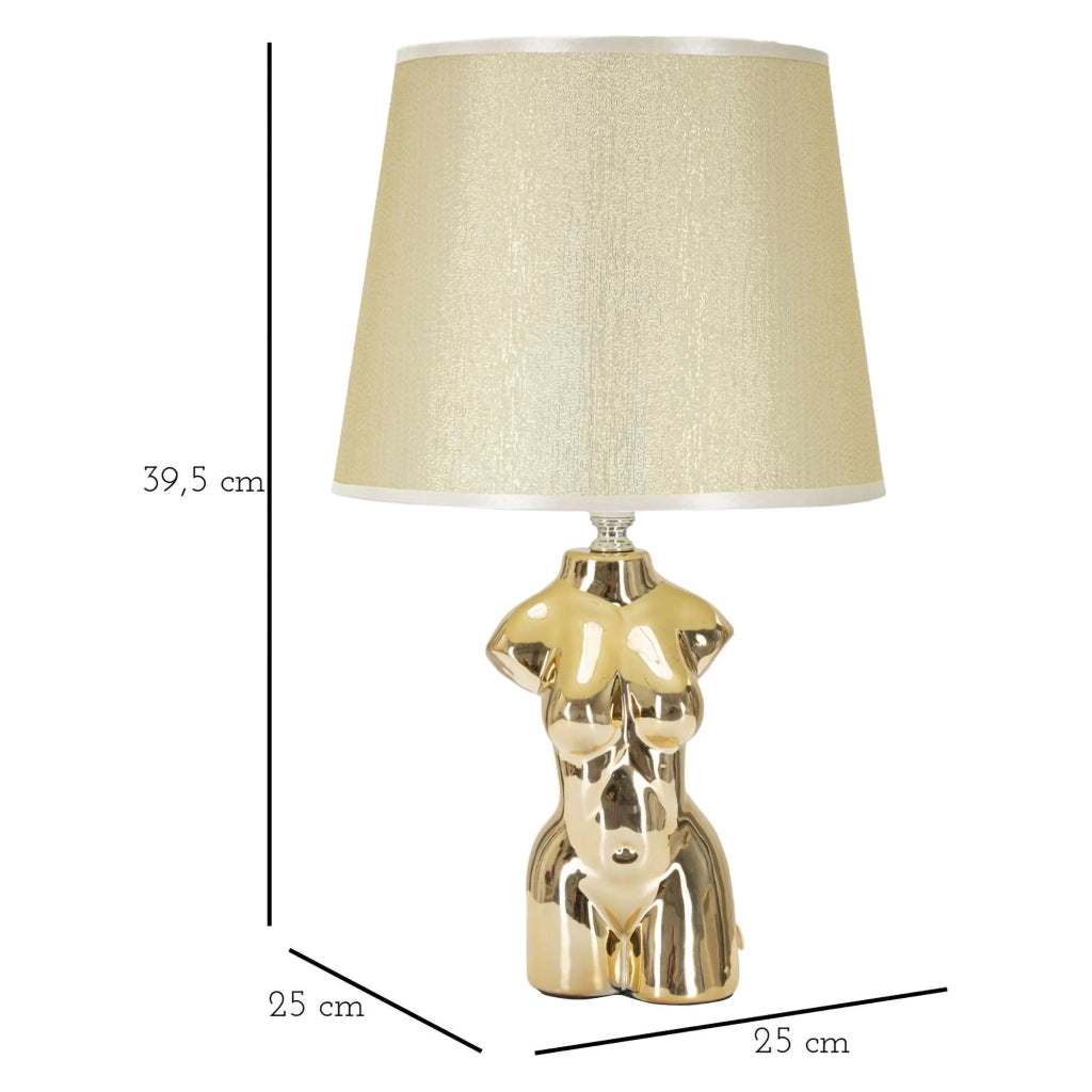 Bafapa, Lampada da Tavolo Necessaria 1 Lampadina, Beige