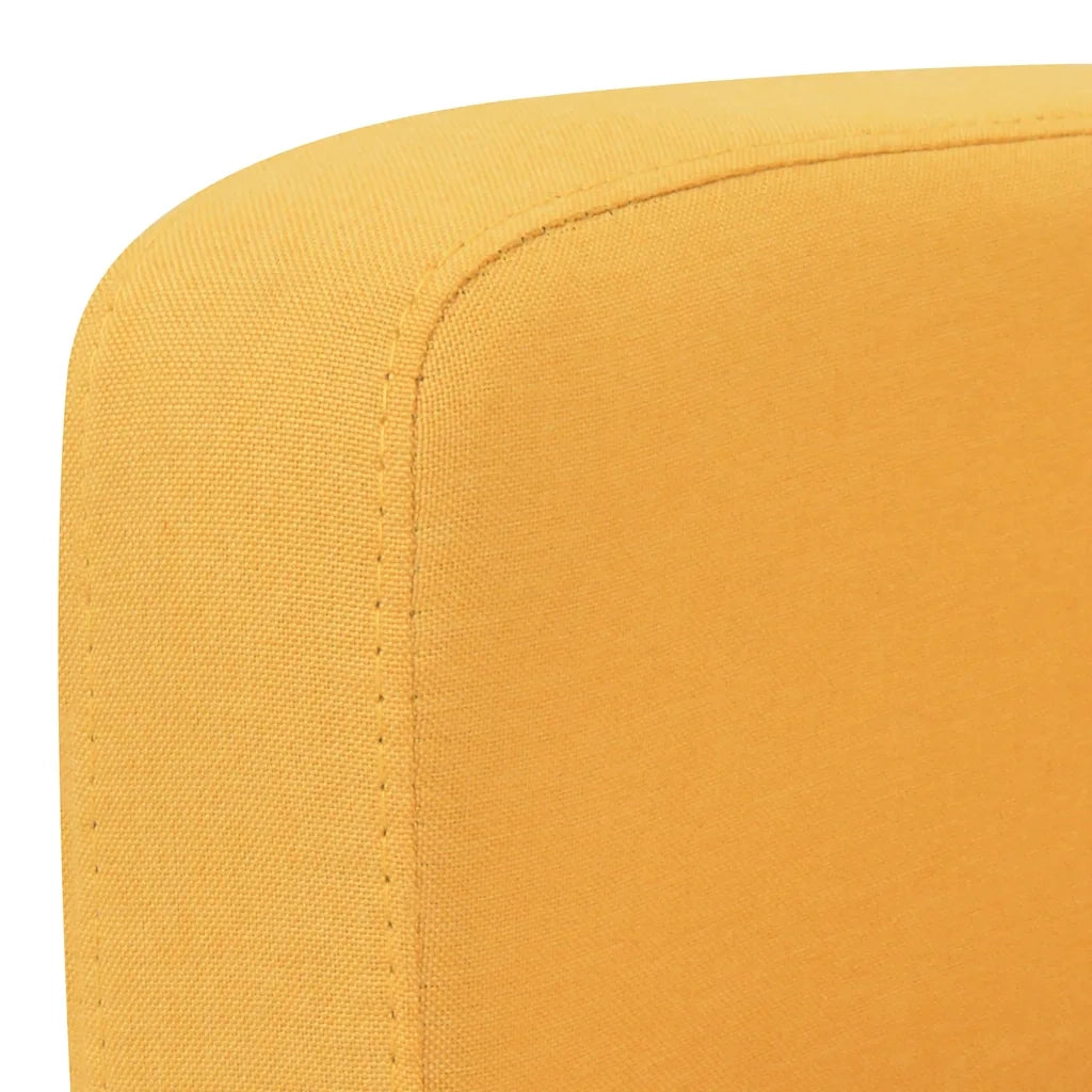 Divano a 2 Posti-Sofa 2 Posti 135x65x76 cm Giallo