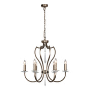 Lampadario a candelabro Pimlico bronzo scuro 6xE14 Elstead