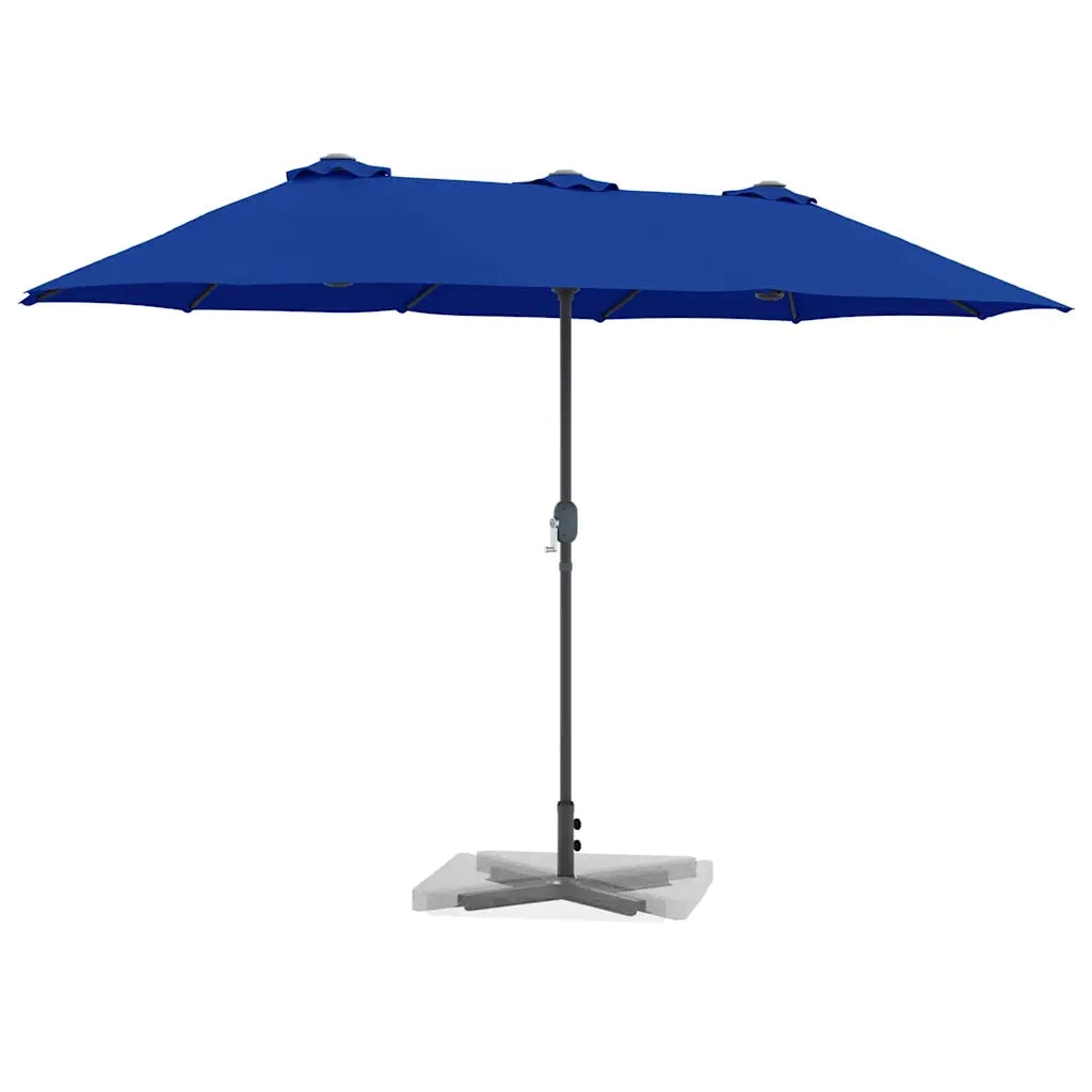 Ombrello da giardino Azzurro 370 x 197 x 239 cm 42003372