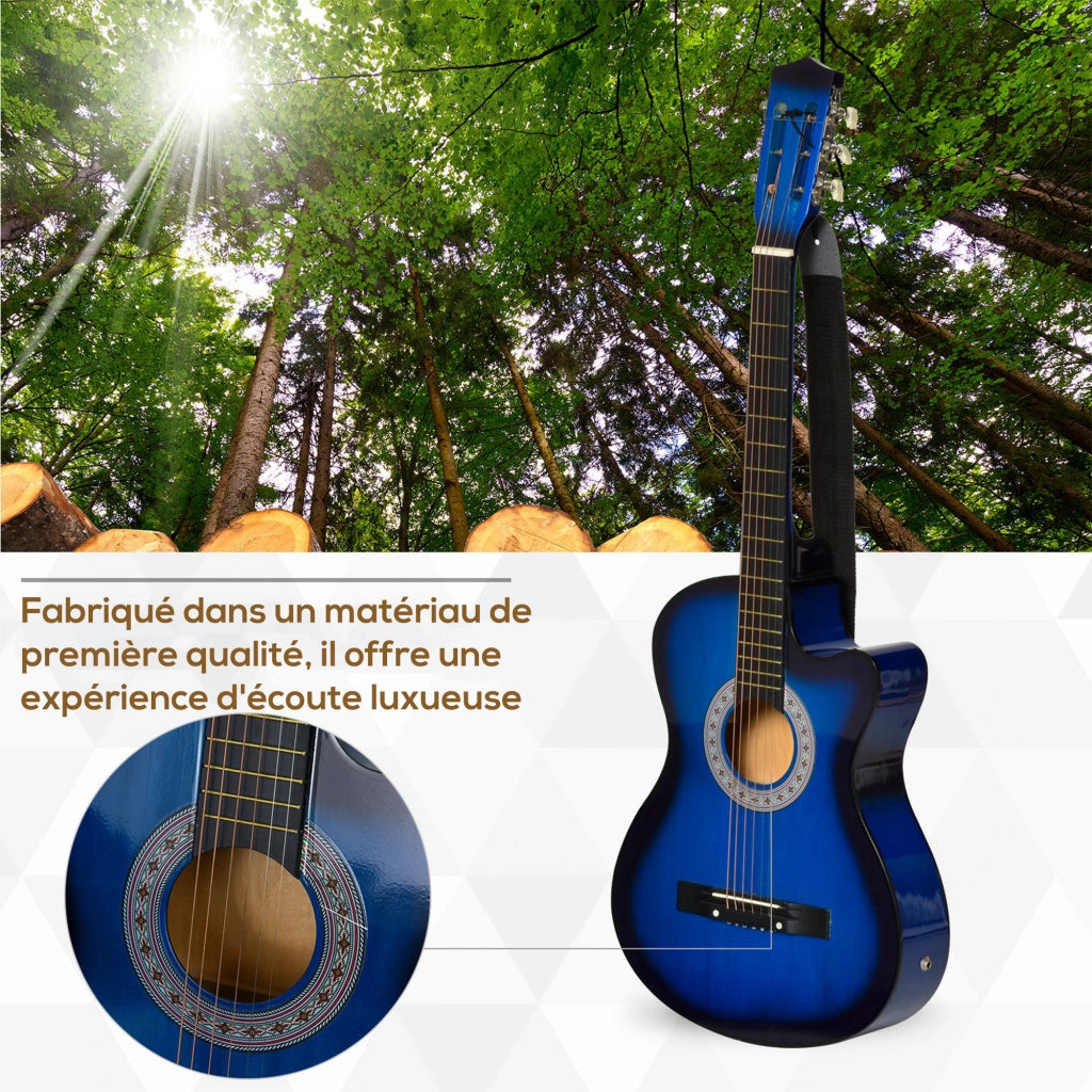 Kit chitarra elettrica ¨C Minimal ¨C 96,5x35,8x8,5cm, blu e nero