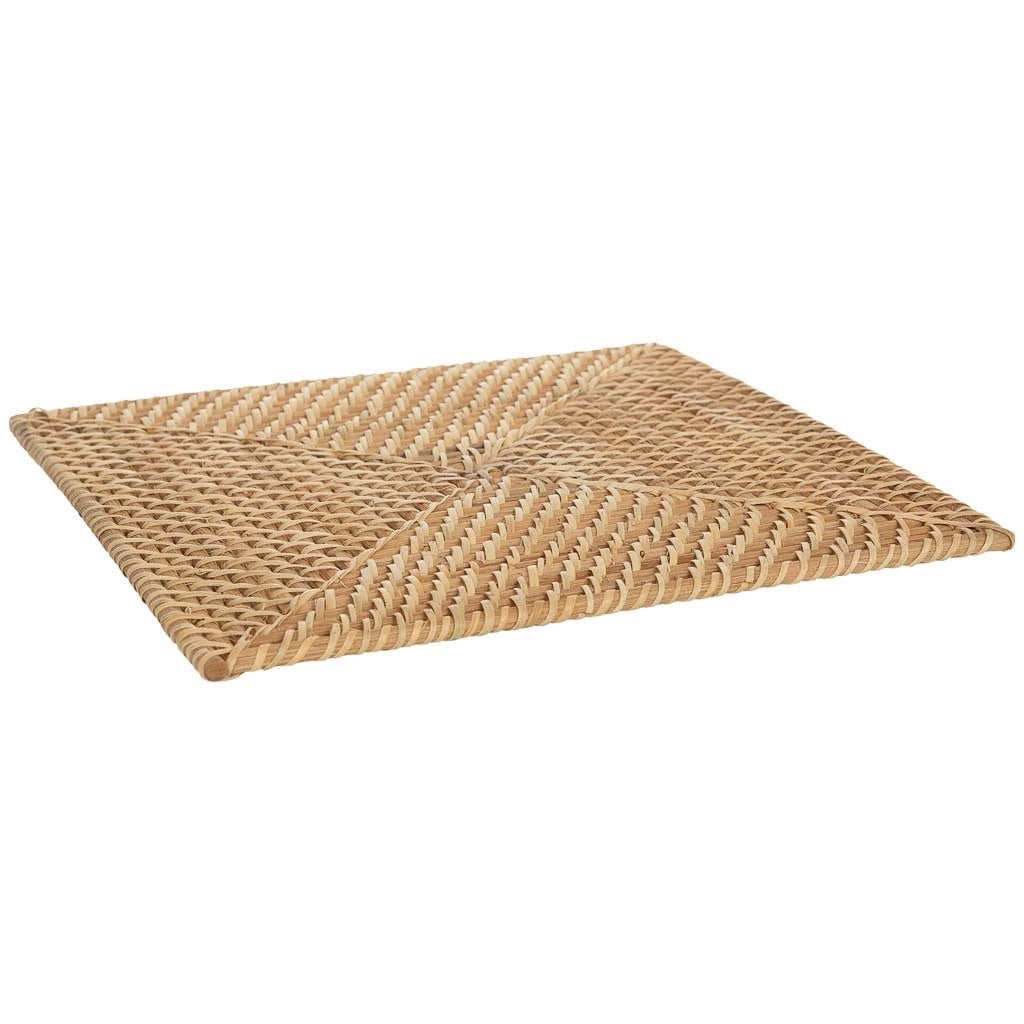 Sottopentola in rattan marrone 32x32x1