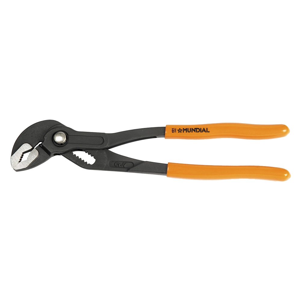 PINZA POLIGRIP REGOLABILE CERNIERA A PULSANTE mm 240  - MUNDIAL