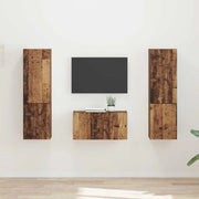 Set mobile TV 5 pcs Legno vecchio Legno multistrato 3409103