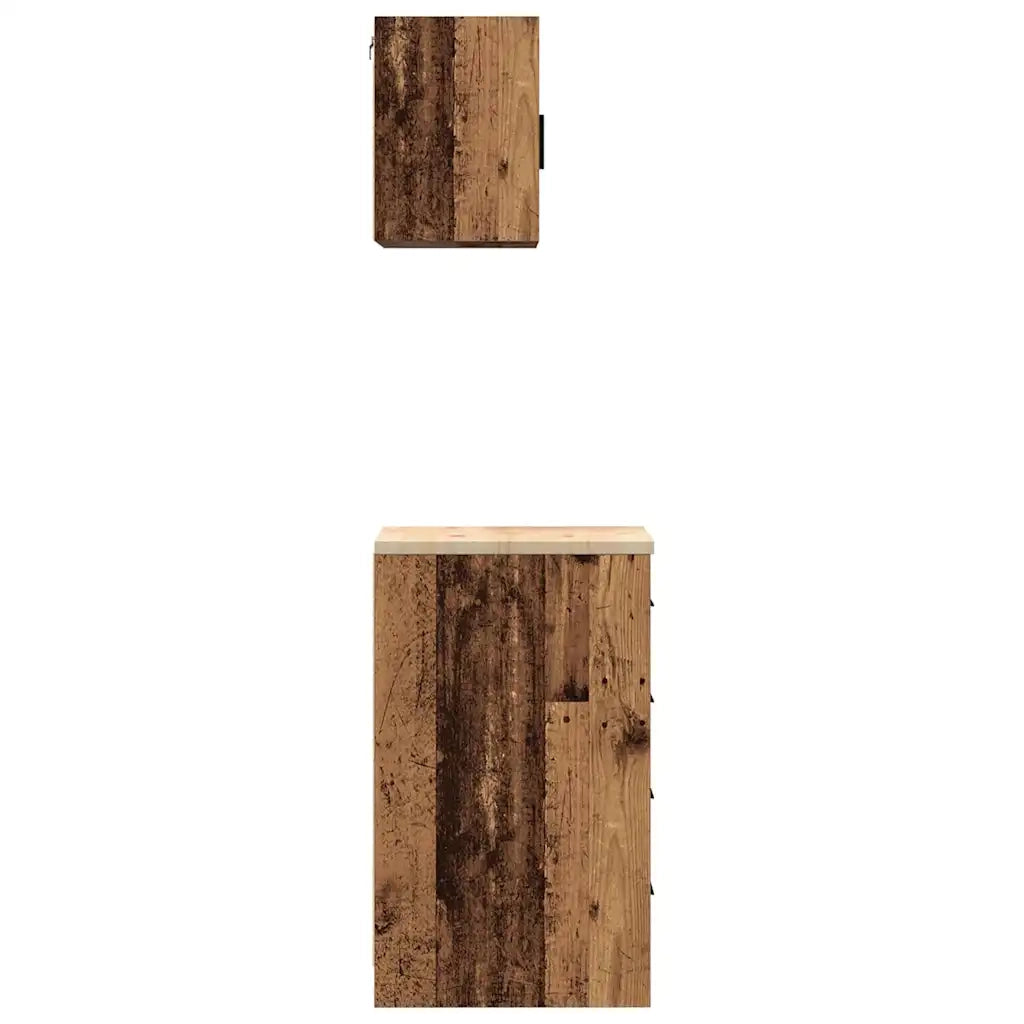 Armadi da Garage 2 pz Legno Antico in Legno Multistrato CFW4227228