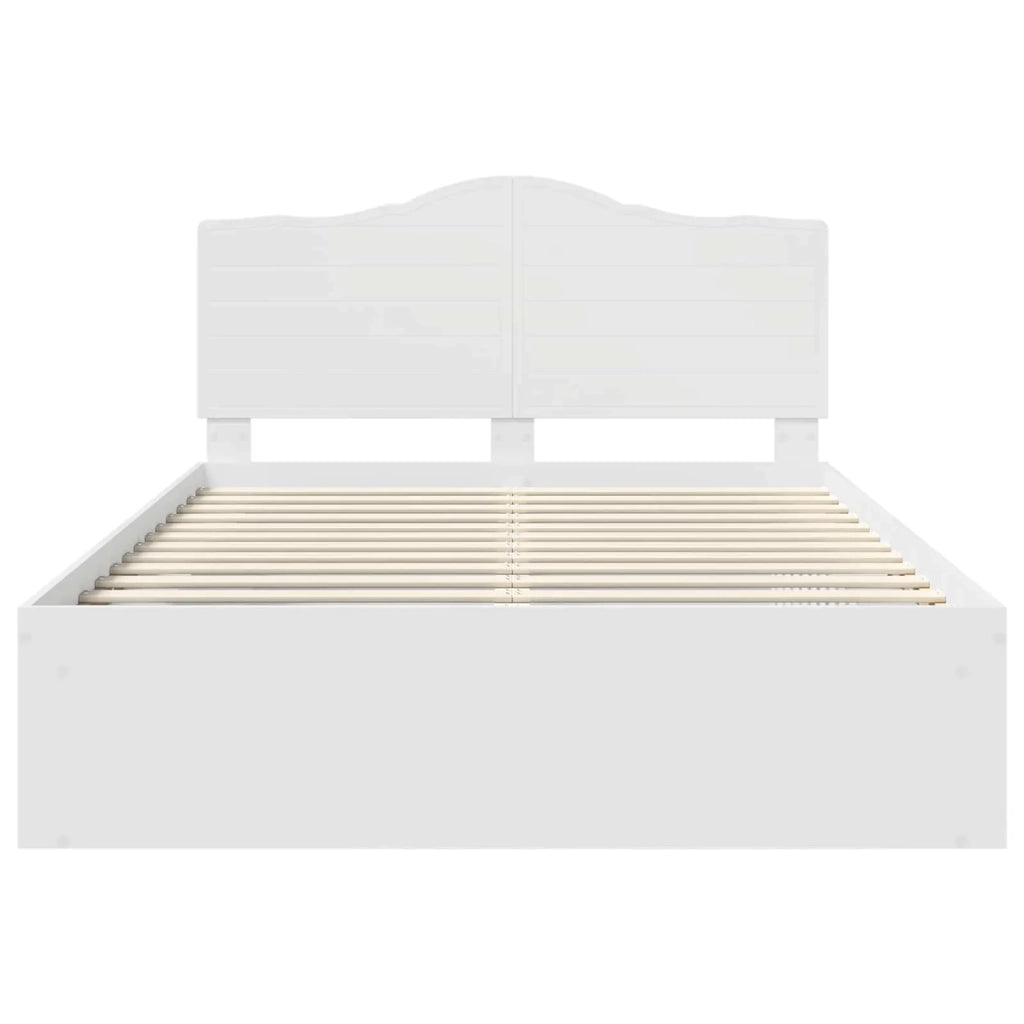 Struttura del letto Bianco 160 x 200 cm Pino massello 3413281