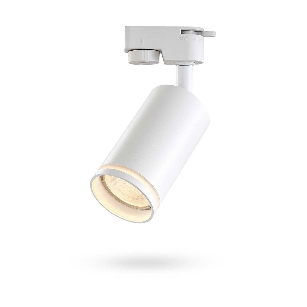 Faretto su binario bianco rotondo 1xGU10 Videx