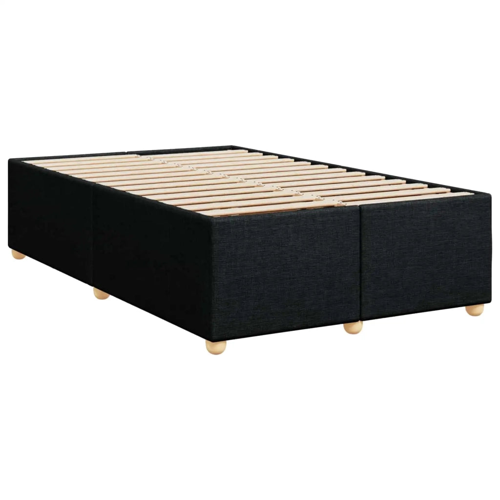 Letto box spring con materasso Nero 120 x 190 cm Tessuto 3452368