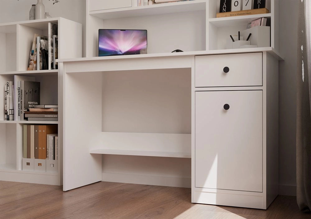 Scrivania CHESTER 120 bianco per ufficio e studio