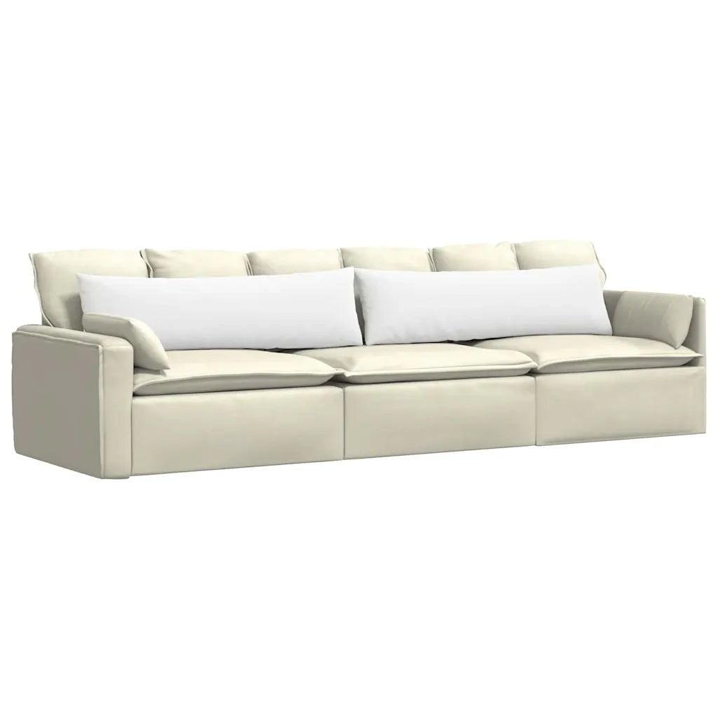 Cuscini da Divano 2 pcs Bianco 145 x 40 cm Tessuto 42013836