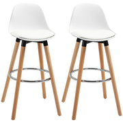 Sgabelli da Bar ¨C zephmum ¨C Bianco 43x43x91 cm