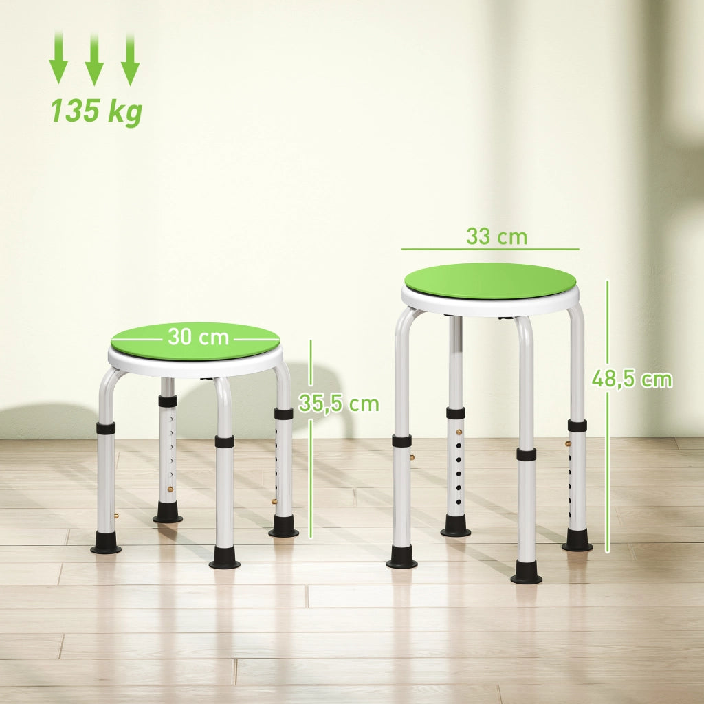 Sgabello da doccia regolabile ¨C zephmum ¨C Alluminio 360¡ã