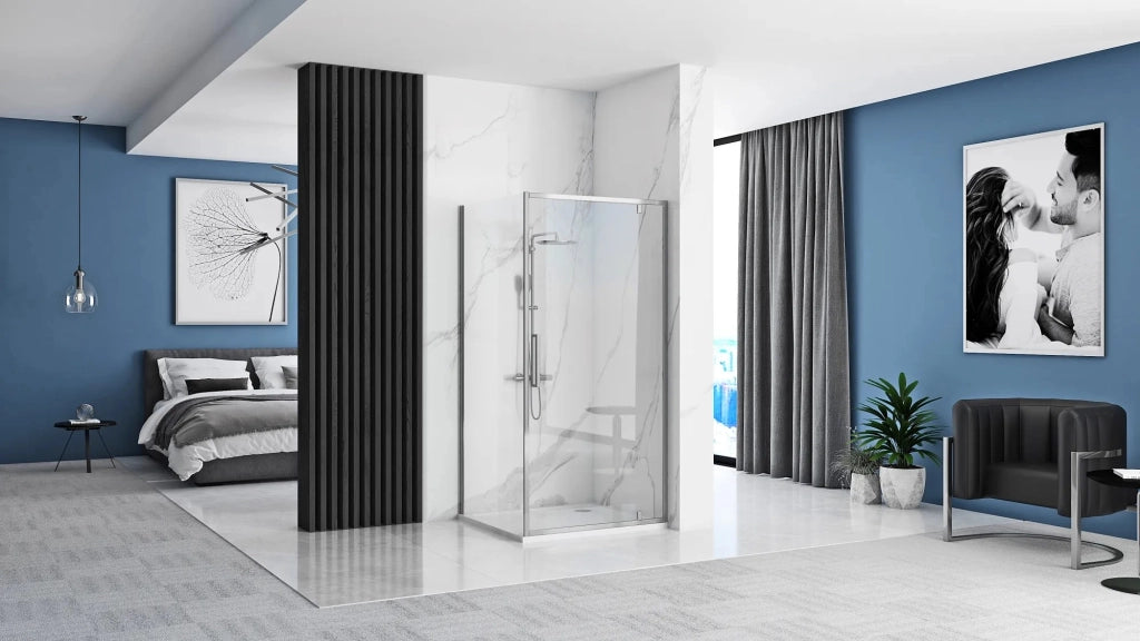 Cabina Doccia Rea Rapid Swing Chrom 100x100