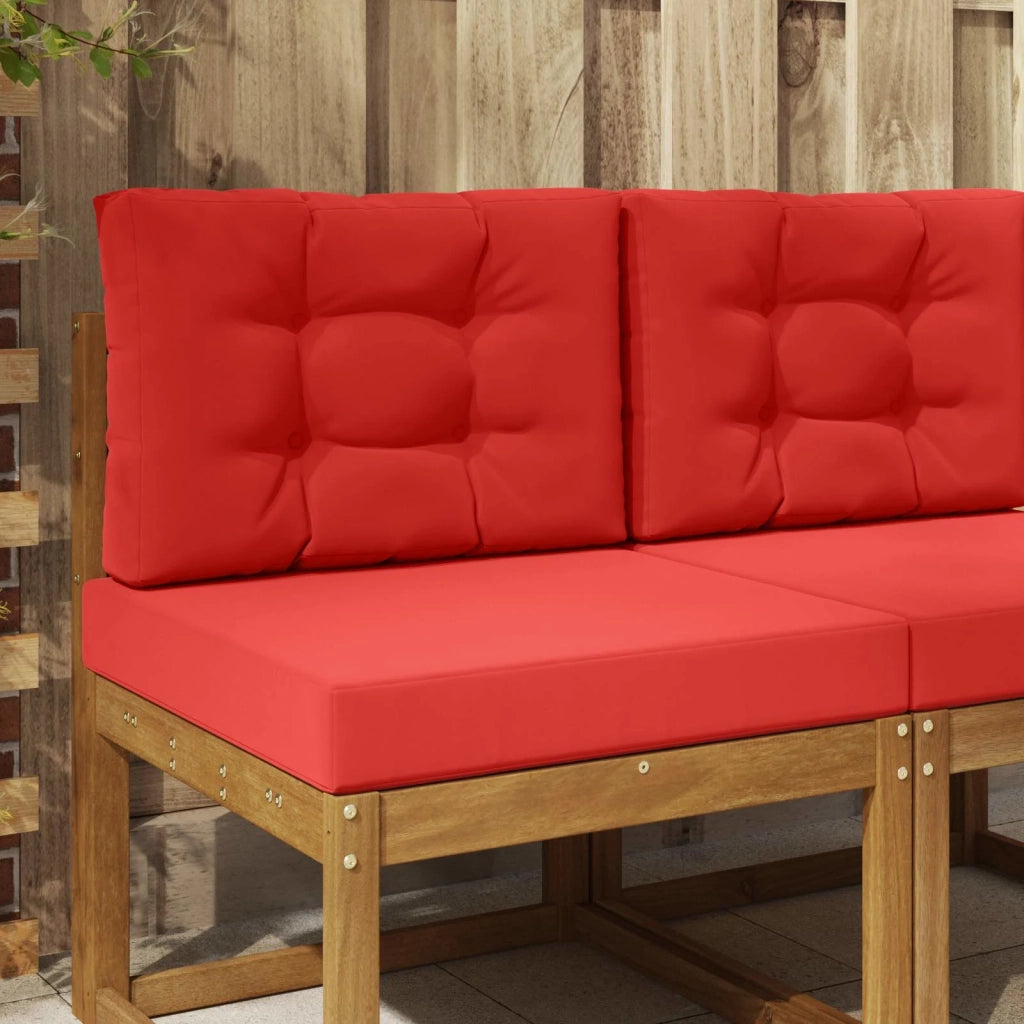 Cuscino per divano da esterno 2 pcs Rosso Poliestere 900733