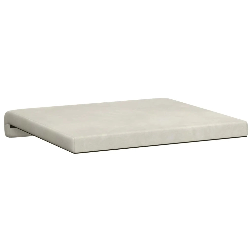 Cuscino per panchina 2 pcs Velluto Crema Profondità 35 cm 42043029