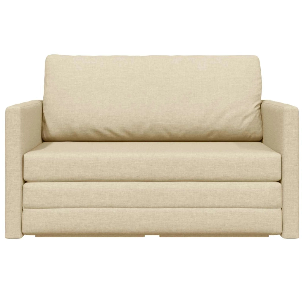 Divano letto 110cm Crema Tessuto 4106697