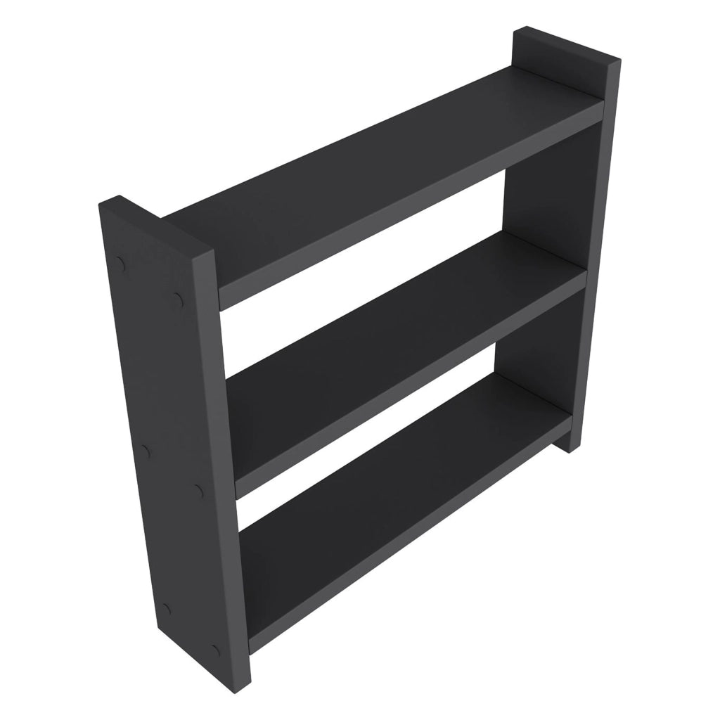 Rizza, Mensola 2 Ripiani, 44x10x40h cm Nero Antracite