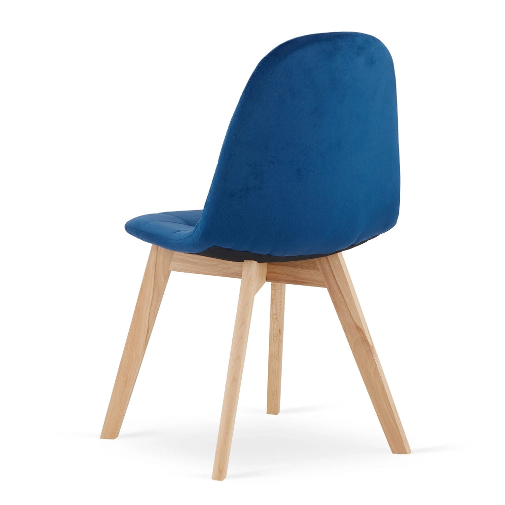 Valora NUUC SEDIA Velluto blu navy Design ergonomico x3