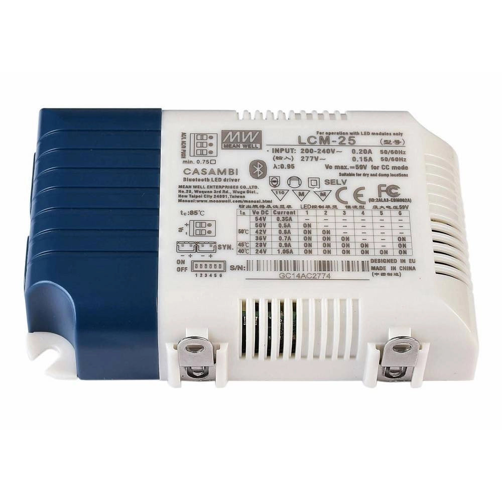 Trade Shop - Alimentatore Led Driver 25w Multi Corrente Dimmerabile Bluetooth Strisce Lampade Led -