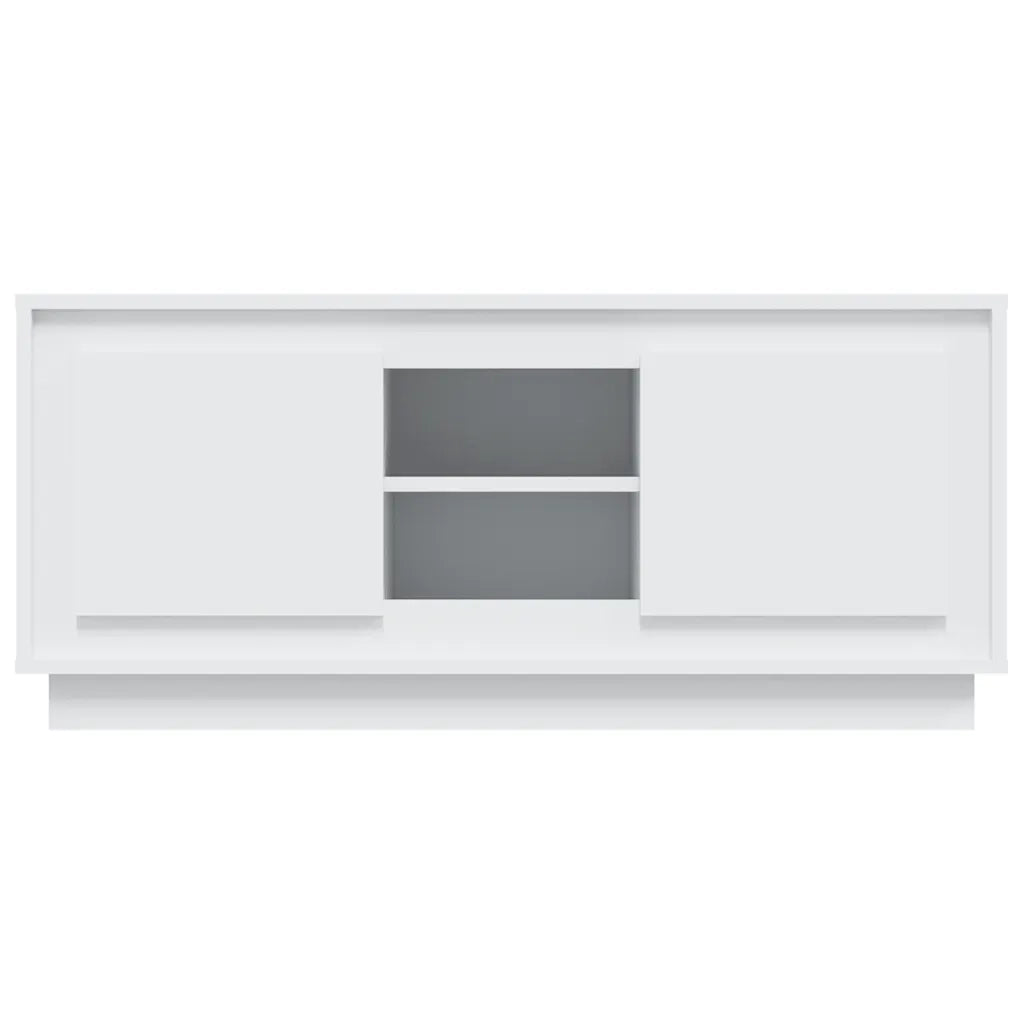 Mobile Porta TV-Mobile per TV-Credenza TV Bianco 102x35x45 cm in Legno Multistrato 299309