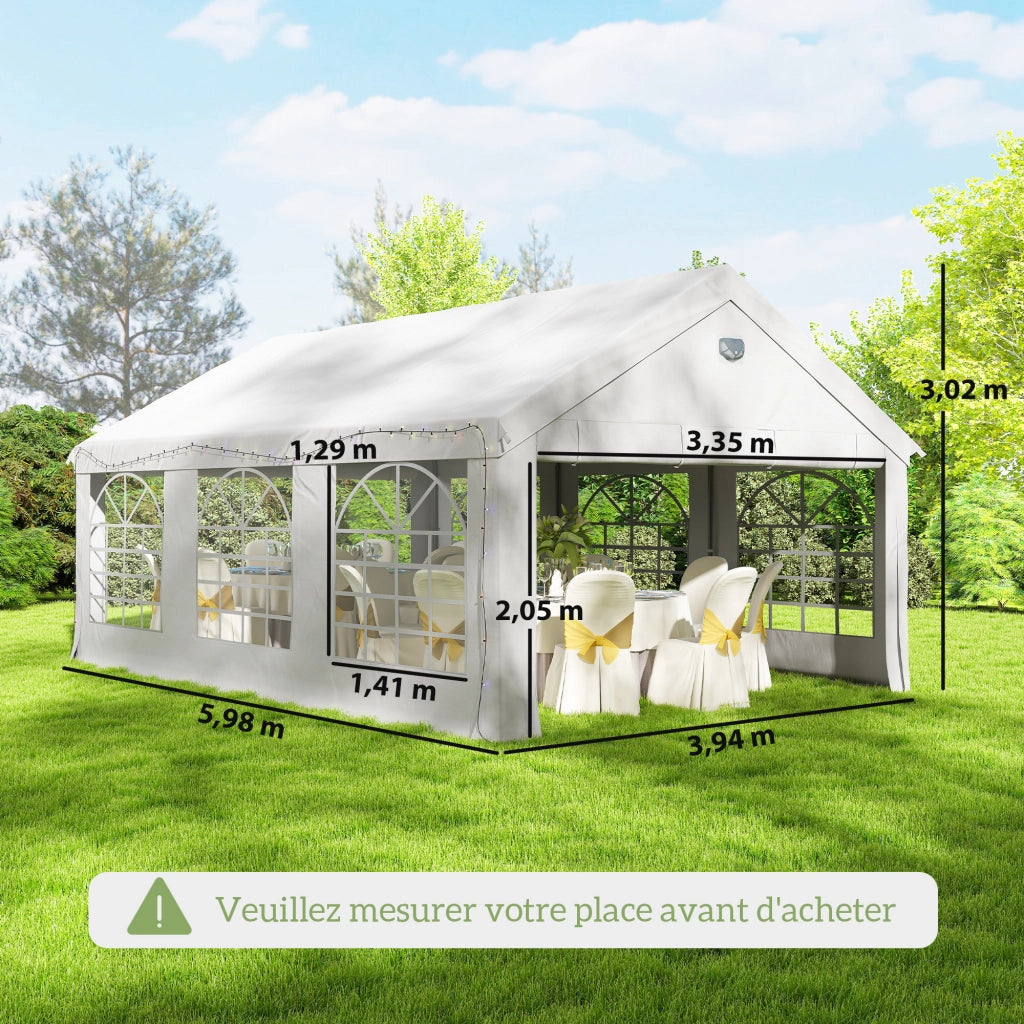 Tenda da Giardino ¨C Minimal ¨C Bianco 4x6m