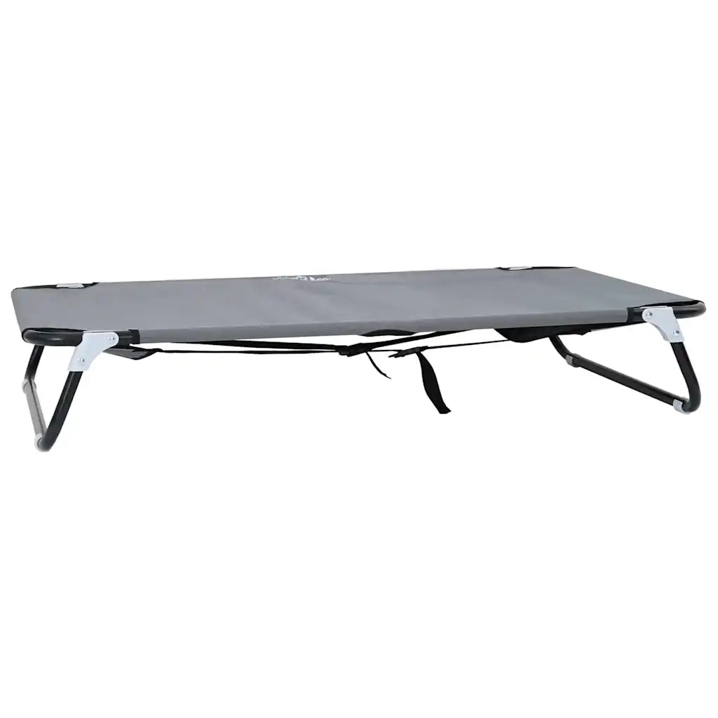 Letto per Cani Grigio chiaro 90 x 55 x 18 cm Acciaio CFW8269238