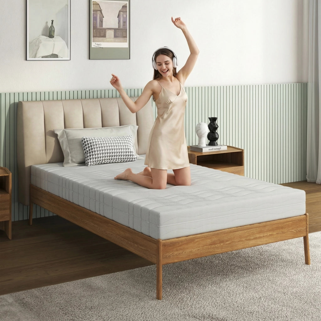 Materasso ergonomico in schiuma bianco 90x200 cm