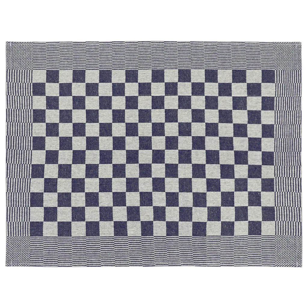 Set Strofinacci 20 pz | Teli per bagno in Cotone Blu e Bianco