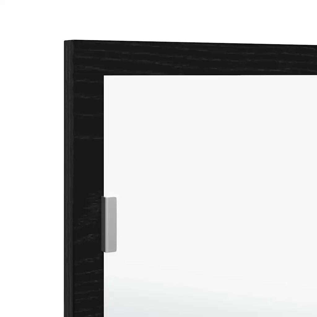 Specchio da bagno LED Rovere Nero 100 x 8,5 x 37 cm Vetro 862548