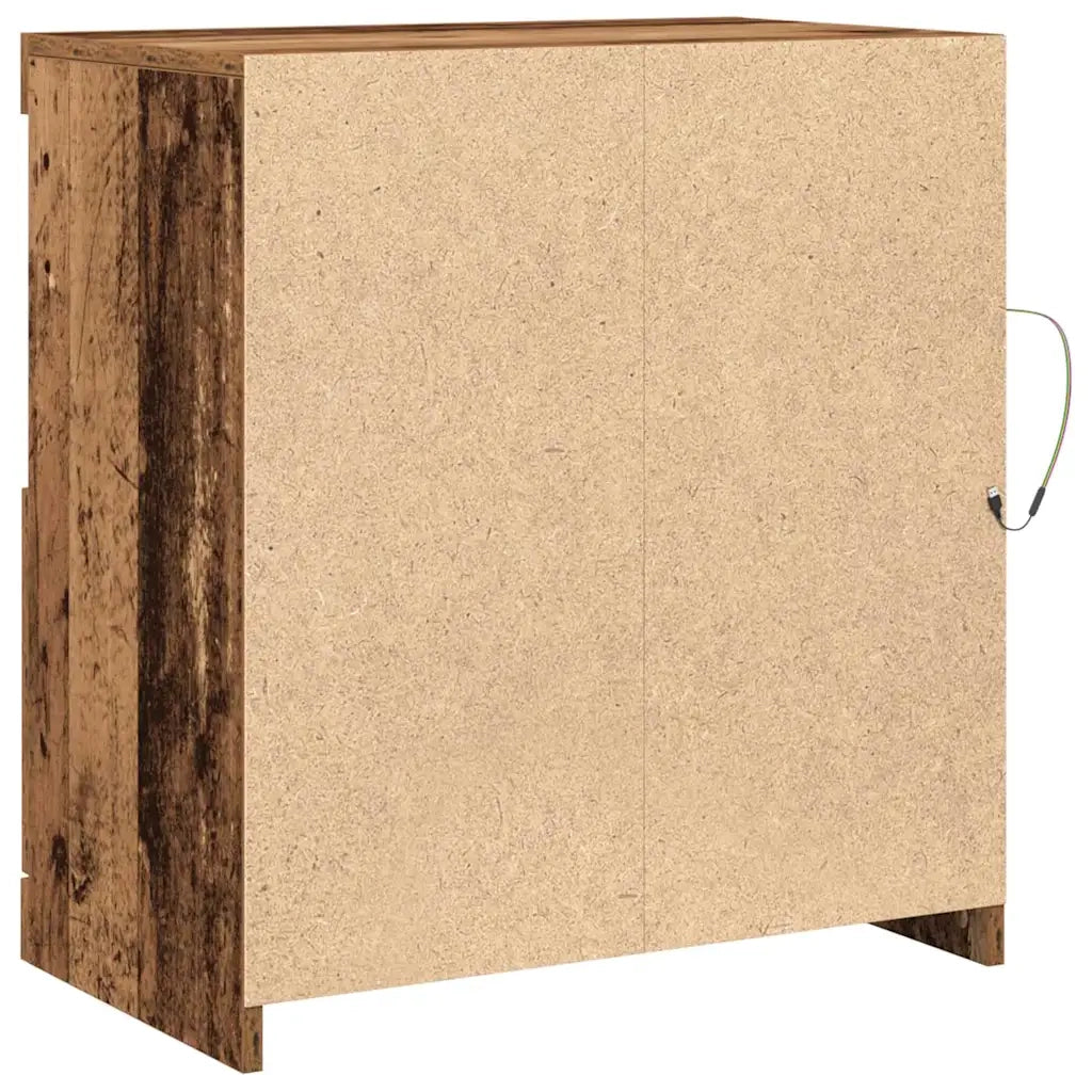 Madia LED Marrone 60,5 x 37 x 67 cm Legno multistrato 863012