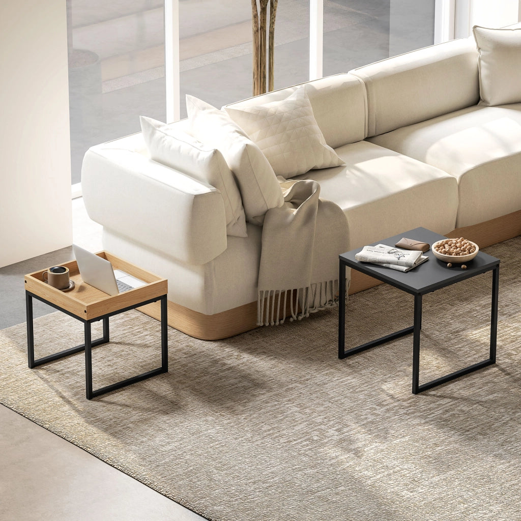 Tavolino da caff¨¨ ¨C zephmum ¨C nero, rovere