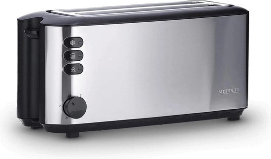 Toaster Automatico 1.400 W Acciaio Inossidabile Nero - Alta Qualità e Rapido