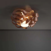 Plafoniera una luce CLOUD Rame diametro 50x h24 cm
