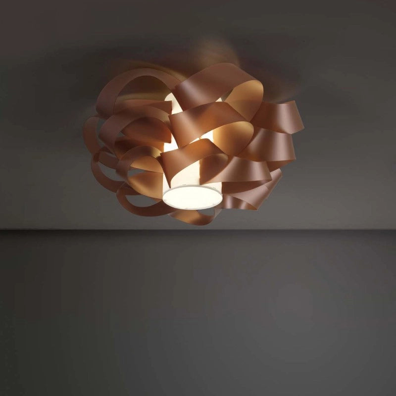 Plafoniera una luce CLOUD Rame diametro 50x h24 cm