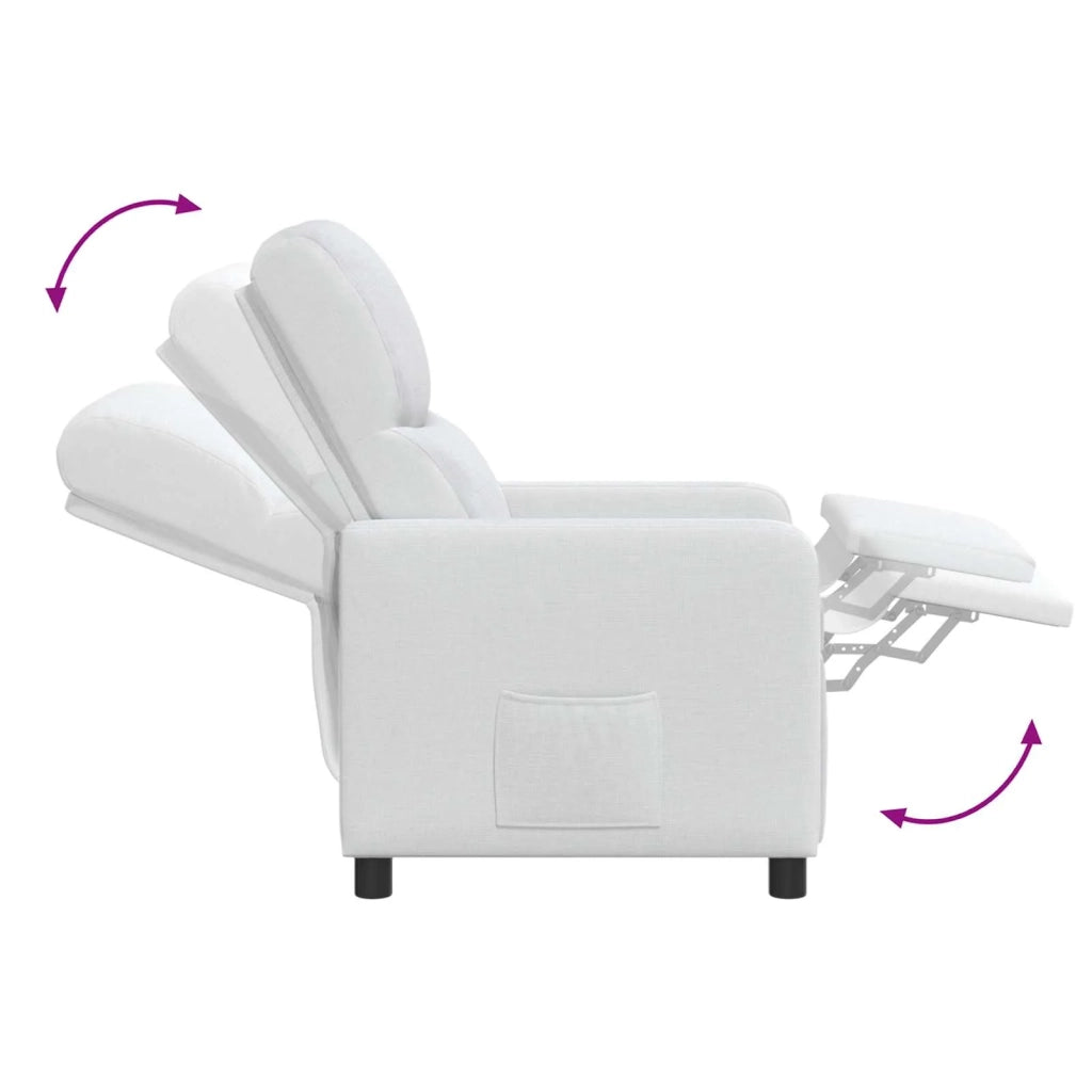 Poltrona reclinabile Bianco Tessuto 42034838