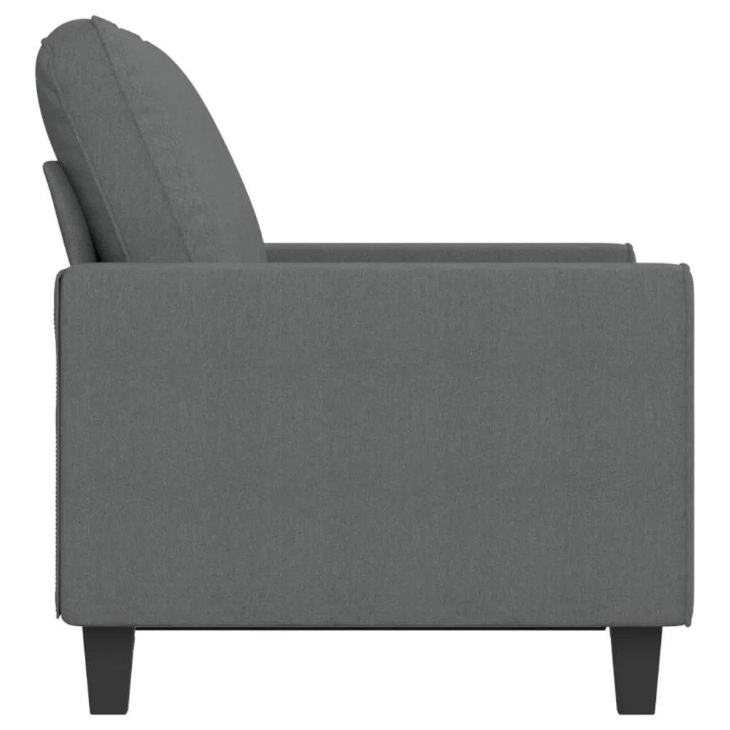Divano a 2 Posti Grigio Scuro 120 cm in Tessuto 359384