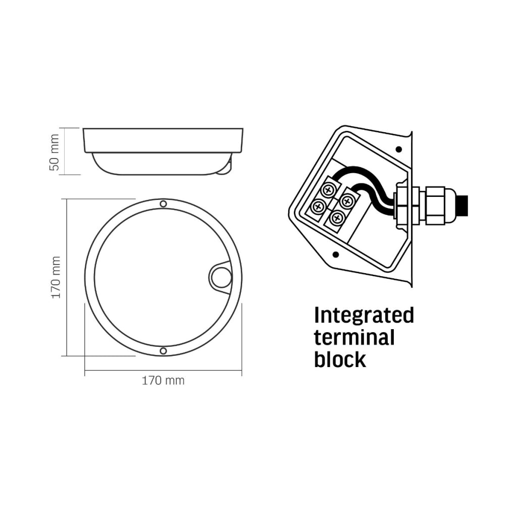 Applique esterna con sensore PIR LED 11W IP54 Videx