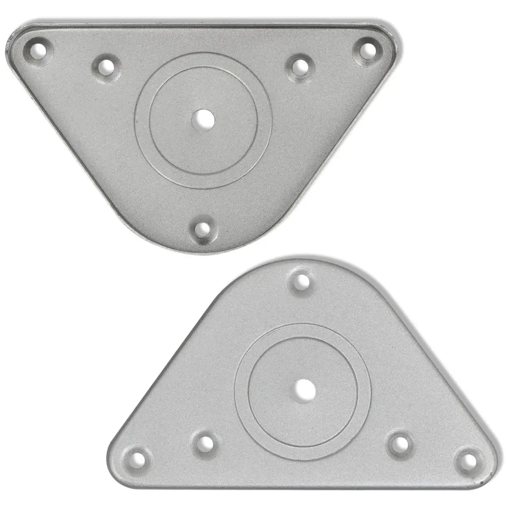 Gambe per Tavolo 4 pz Altezza Regolabile Cromate 710 mm 242142