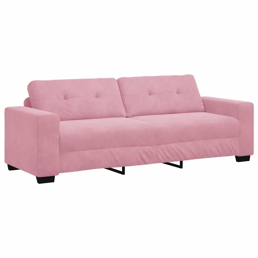 Set di divani 3 pcs Rosa 221 x 80 x 80 cm Velluto 3324642