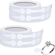 Etichette di prezzo in carta kraft - 2 rulli - 4x1,1 cm - bianche