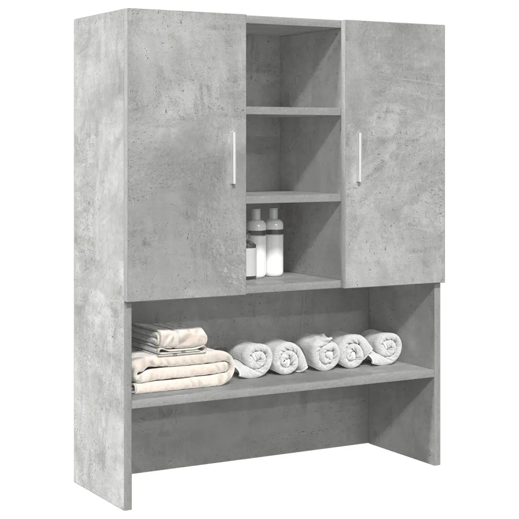 Mobile per Lavatrice Grigio Cemento 70,5x25,5x90 cm 856636